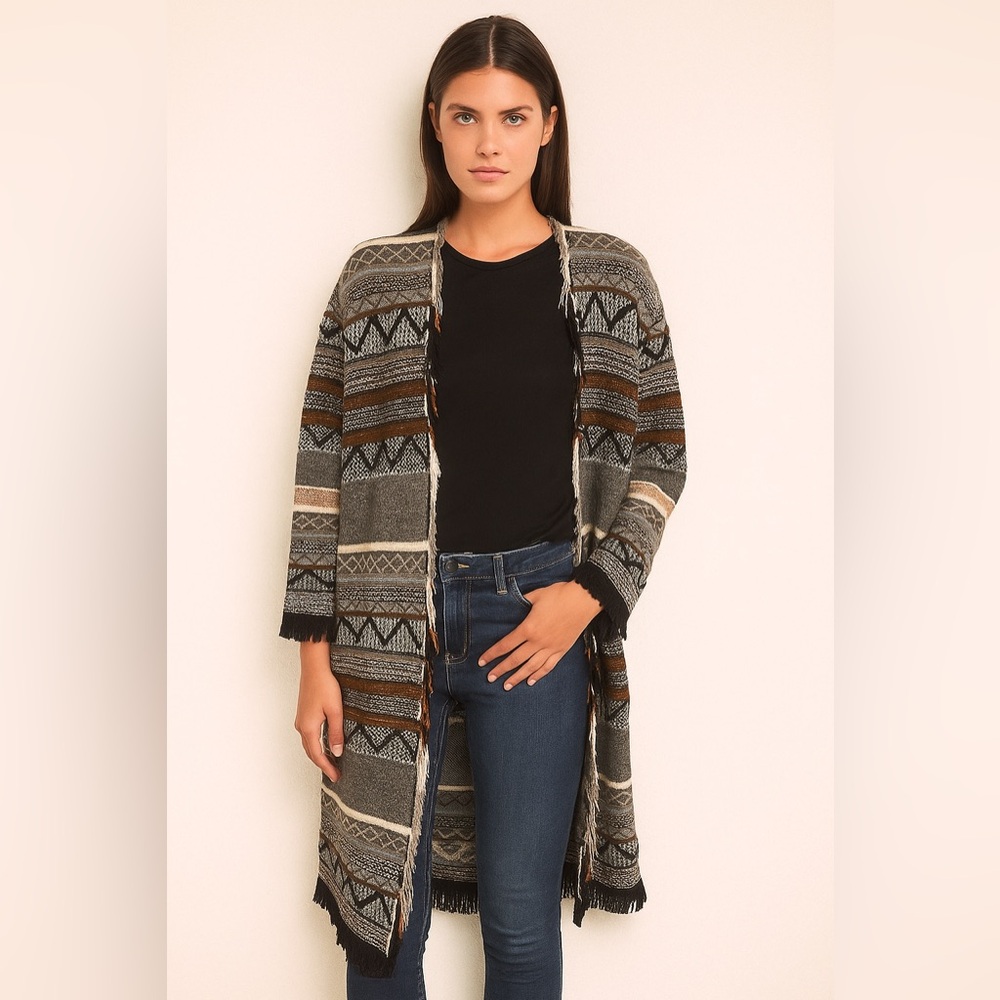 TWINSET /FRINGE.KNIT.SWEATER.CARDIGAN.JACKET.NWT